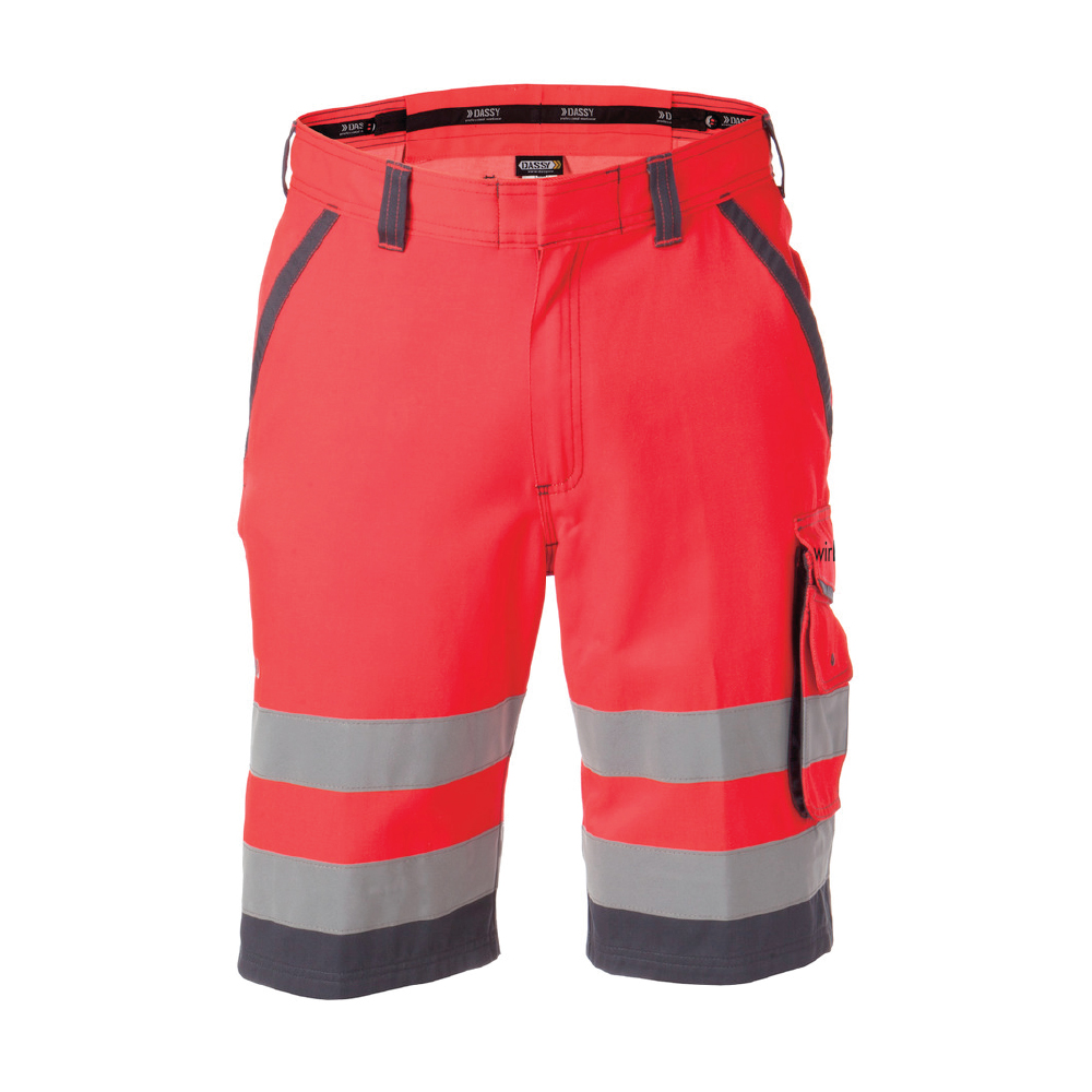 Short de travail LUCCA Rouge/gris Wirbauen