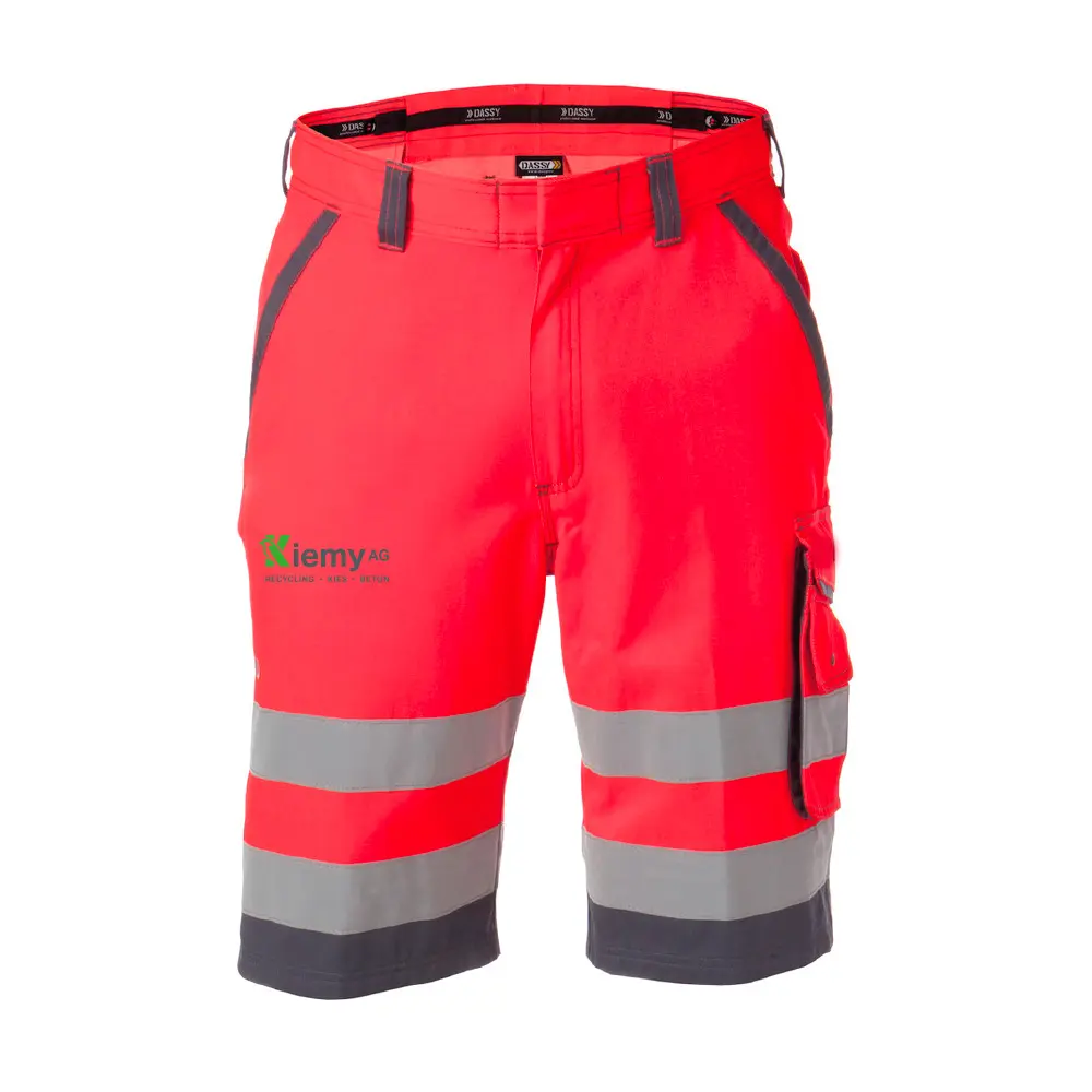 Short de travail LUCCA Rouge/gris Kiemy