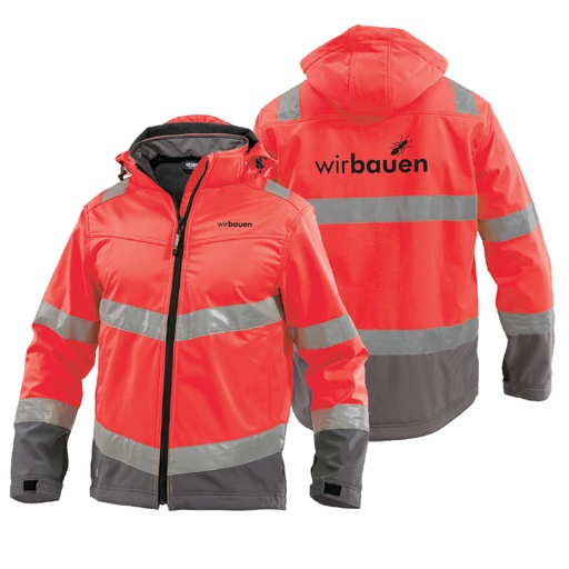 Veste Softhsell Malaga - Rouge HIVI Wirbauen