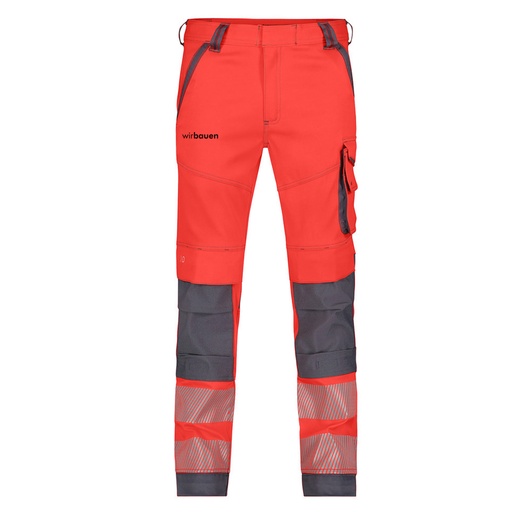 Pantalon de travail Aruba Rouge HIVI Wirbauen