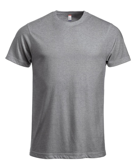 T-shirt Clique New Classic-T 29360 Wirbauen gris chiné 95