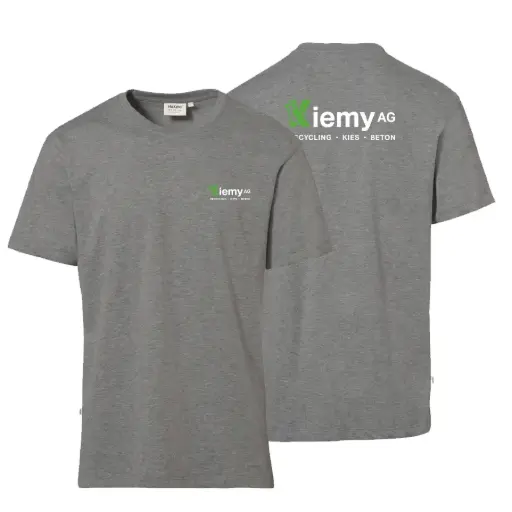 T-shirt Hakro 292 Kiemy gris 015