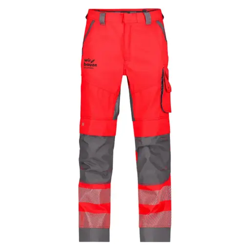 Pantalon de travail Odessa Rouge HIVI Wirbauen